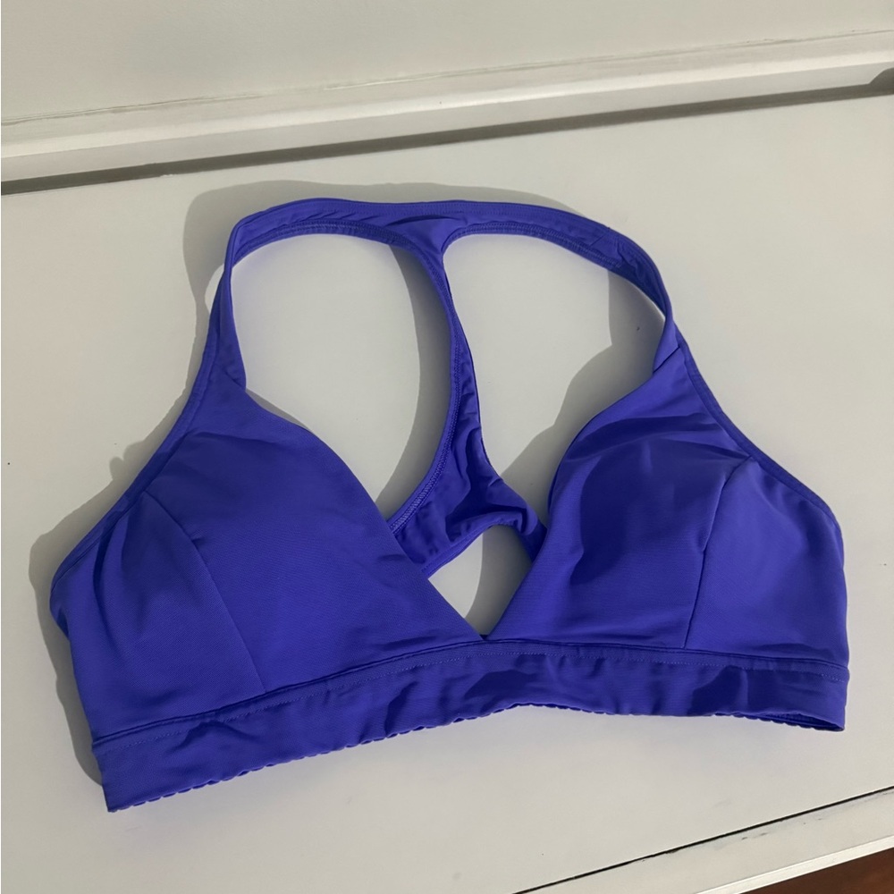 NWOT Lululemon purple all day breeze bra size 8 WITH PADS - Picture 2 of 5